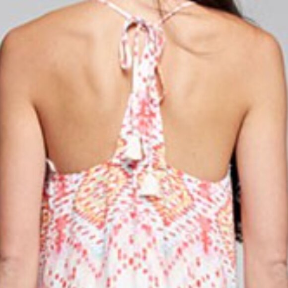 277.Geo Print Sleeveless Maxi Dress - Picture 5 of 5